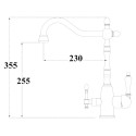 Смеситель Zorg Clean Water ZR 312 YF-33-BR light для кухонной мойки