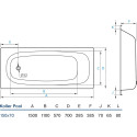 Стальная ванна Koller Pool 150x70 см