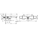 Термостат Hansgrohe Ecostat universal 13123000 для ванны с душем + душевой гарнитур