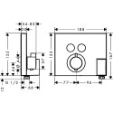 Термостат Hansgrohe ShowerSelect 15765000 для душа