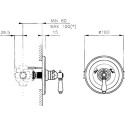 Термостат Nicolazzi Thermostatico 4914CR78 для душа