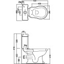 Унитаз-компакт Kerasan Retro 101301 горизонтальный выпуск