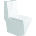 Унитаз-моноблок SantiLine SL-5013 безободковый, с микролифтом