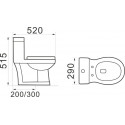 Унитаз-моноблок SantiLine SL-5015 детский