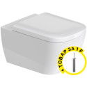 Унитаз подвесной Duravit Happy D.2 белый аlpin + ершик