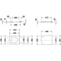 Унитаз подвесной Duravit Happy D.2 белый аlpin + ершик