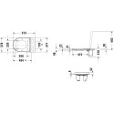 Унитаз подвесной Duravit ME by Starck 2510092000 с крышкой биде