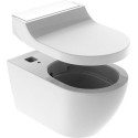 Унитаз подвесной Geberit AquaClean Tuma Comfort 146.294.SI.1 вставка белое стекло