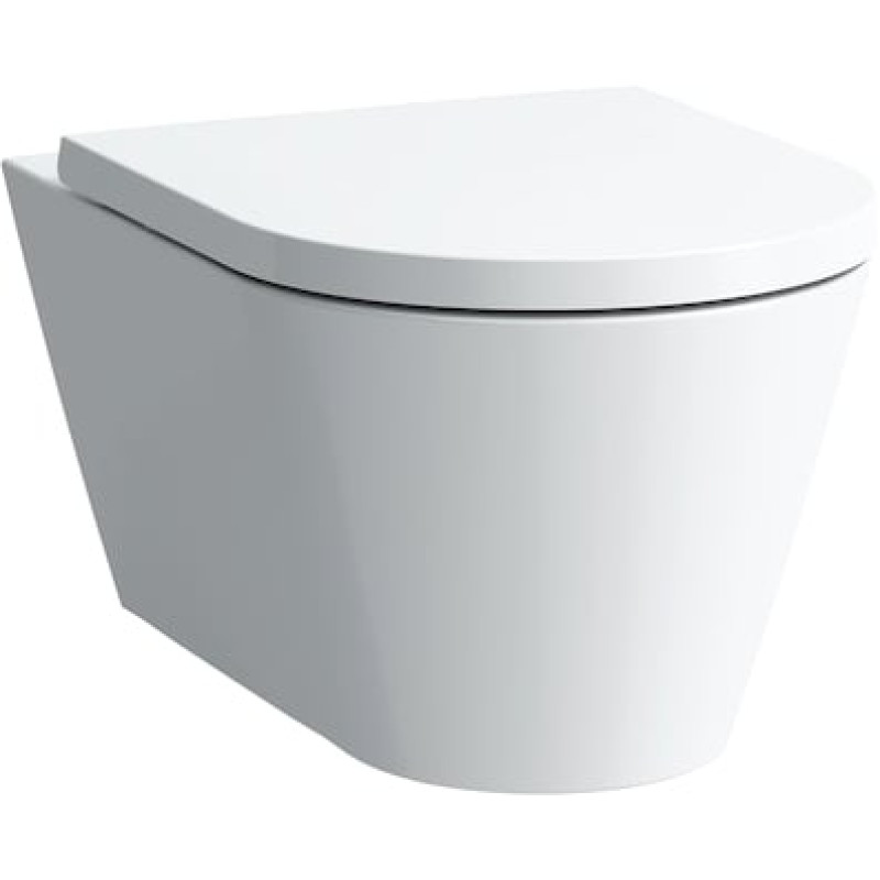 Унитаз подвесной Laufen Kartell by Laufen безободковый, с микролифтом, белый матовый
