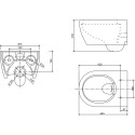 Унитаз подвесной SSWW NC2038V ультратонкое сиденье