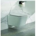 Унитаз подвесной SantiLine SL-5007MG с микролифтом, серый матовый