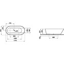 Ванна из искусственного камня Laufen Kartell 2.2633.2.000.000.1
