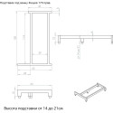 Ванна из искусственного камня Цвет и Стиль Фишка R 170х80, с ножками