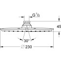 Верхний душ Grohe Rainshower Allure 230 27479000