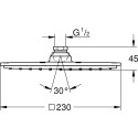 Верхний душ Grohe Rainshower Allure 230 27480000 хром
