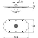 Верхний душ Grohe Rainshower Veris 300 27470000
