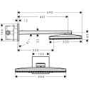 Верхний душ Hansgrohe Rainmaker Select 460 24005400 белый - хром