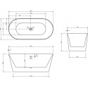 Акриловая ванна Abber AB9222-1.5