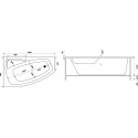 Акриловая ванна Bas Камея 150x90 L