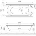 Акриловая ванна Excellent Oceana Slim WAEX.OCE16S.NANO 160x75