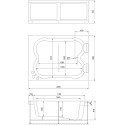 Акриловая ванна Royal Bath Hardon 200 см с каркасом
