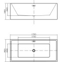 Акриловая ванна Swedbe Vita 8822