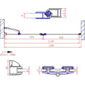 Душевая дверь в нишу Cezares Verona B12 120 C Cr