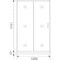 Душевая дверь в нишу Good Door Latte WTW-120-G-WE