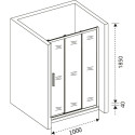 Душевая дверь в нишу Good Door Orion WTW-100-G-CH