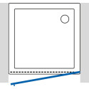 Душевая дверь в нишу GuteWetter Lux Door GK-001 правая 80 см стекло бесцветное, фурнитура хром