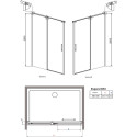 Душевая дверь в нишу Radaway Espera DWJ 140 R