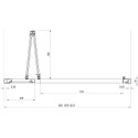 Душевая дверь в нишу Ravak SDZ3-100 Transparent, профиль белый