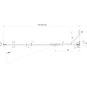 Душевая дверь в нишу Ravak SMSD2-110 A R Transparent, профиль хром