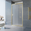 Душевая дверь в нишу Vegas Glass ZP TUR NOVO 155 09 10 155 см, профиль золото, стекло сатин