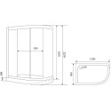 Душевая кабина Timo Premium Ilma-902 L B Black