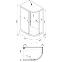 Душевая кабина Triton Коралл Щ0000038532 120х80 см, белый