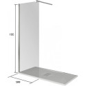 Душевая перегородка Good Door Walk in SP-100-C-CH 100х195
