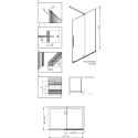 Душевая перегородка Radaway Furo Gold Walk-in 120 R