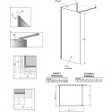 Душевая перегородка Radaway Modo New Black IV 80x80