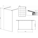 Душевая перегородка Radaway Modo New Black I Factory 130