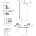 Душевая перегородка Radaway Modo New IV 100x80