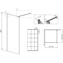 Душевая перегородка Radaway Modo X Black II Factory 110