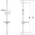 Душевая штанга Bravat D141C-1 хром