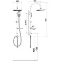 Душевая стойка Argo Nevada AGD 25.1243 C