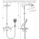Душевая стойка Hansgrohe Raindance Select E 300 2jet 27128400 Showerpipe