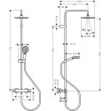 Душевая стойка Hansgrohe Vernis Blend Showerpipe 200 1jet EcoSmart 26089670