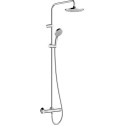 Душевая стойка Hansgrohe Vernis Shape 26318000 Showerpipe 200 1jet Green с термостатом, хром