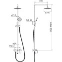 Душевая стойка IDDIS Chip CHISB1Fi06