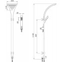 Душевая стойка Lemark LM8807C