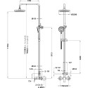 Душевая стойка TEKA Manacor 842981200
